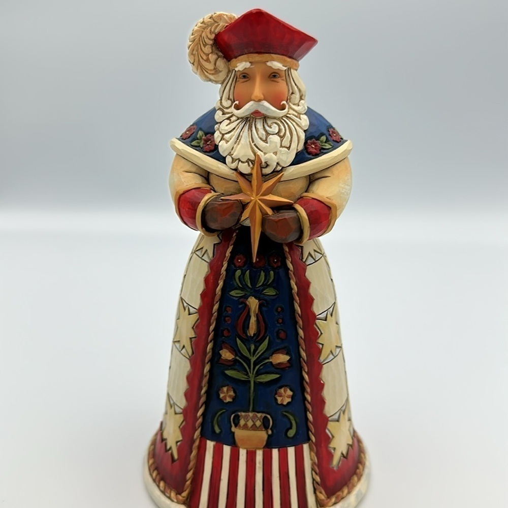 Jim Shore Heartwood Creek Polish Santa 7in H Mint Condition
